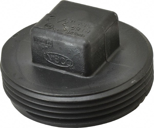 NIBCO I177300 Drain, Waste & Vent Plug 2-1/2" Fitting, MIPT, Acrylonitrile Butadiene Styrene