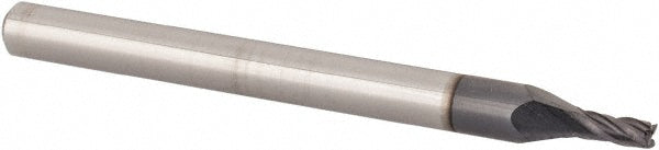Kyocera SGS Precision Tools 31251 Square End Mill 0.0625" Dia, 0.1250" LOC, 4 Flute, Solid Carbide