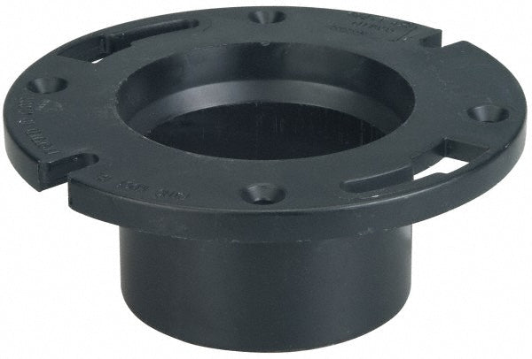 NIBCO I355320 4 x 3" Pipe, 5-3/8" OD, ABS Closet Flange