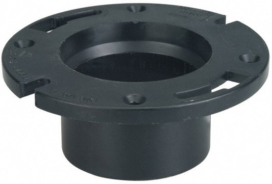 NIBCO I355320 4 x 3" Pipe, 5-3/8" OD, ABS Closet Flange
