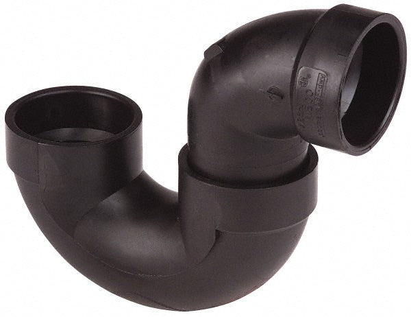 NIBCO I565400 Drain, Waste & Vent Trap 2" Fitting, Hub x Hub, Acrylonitrile Butadiene Styrene