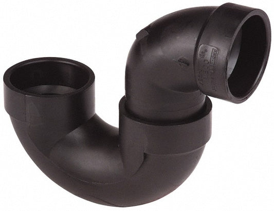 NIBCO I565400 Drain, Waste & Vent Trap 2" Fitting, Hub x Hub, Acrylonitrile Butadiene Styrene