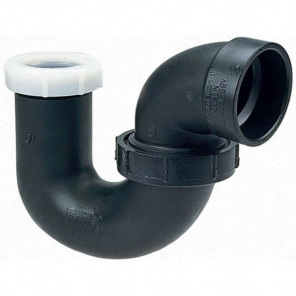 NIBCO I600350 Drain, Waste & Vent P-Trap with Union 1-1/2" Fitting, Hub x SJ, Acrylonitrile Butadiene Styrene