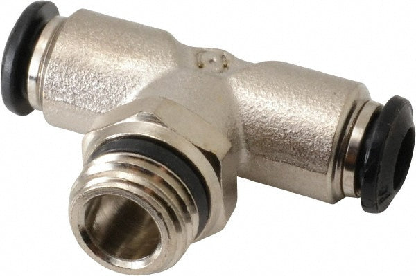 Aignep USA 50210N-6-1/4 Push-to-Connect Tube x Universal Thread Fitting Swivel Branch Tee, Universal, 6.00 mm OD