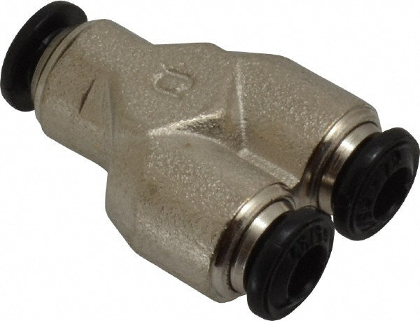 Aignep USA 50310N-4 Push-to-Connect Tube x Tube Fitting Union Y, 4.00 mm OD