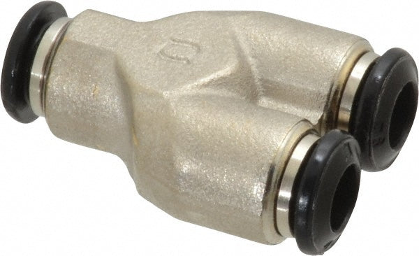 Aignep USA 50310N-6 Push-to-Connect Tube x Tube Fitting Union Y, 6.00 mm OD