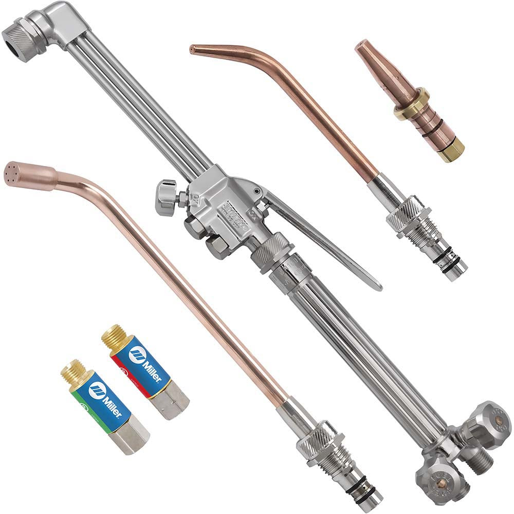 Smith/Miller 16205 1 Inch Cutting Capacity, 40,125 BTU and HR Max Heating Capacity, 5/64 Inch Welding Capacity, Oxygen and Acetylene Torch Kit