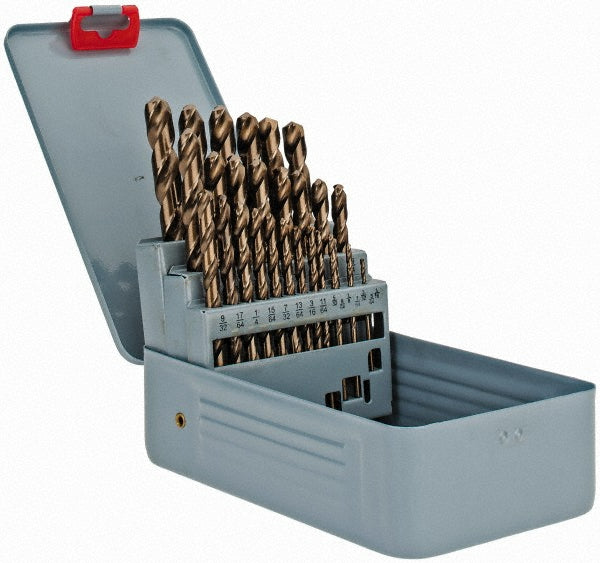 Value Collection 63323570 Drill Bit Set Jobber Length Drill Bits, 29 Pc, 135 &deg, Cobalt