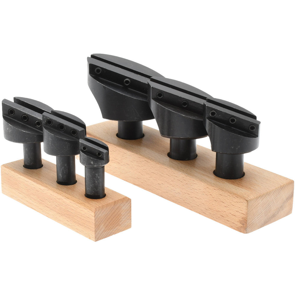 Value Collection ATF7360 6 Piece, 1/2 and 3/4" Shank Diam, 3/4" to 2-1/2" Max Head Diam, Straight Shank, Fly Cutter Set
