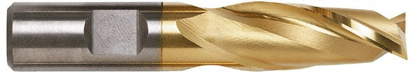 Hertel E8030020 Square End Mill 5/16'' Dia, 9/16'' LOC, 3/8'' Shank Dia, 2-5/16'' OAL, 2 Flutes, High Speed Steel