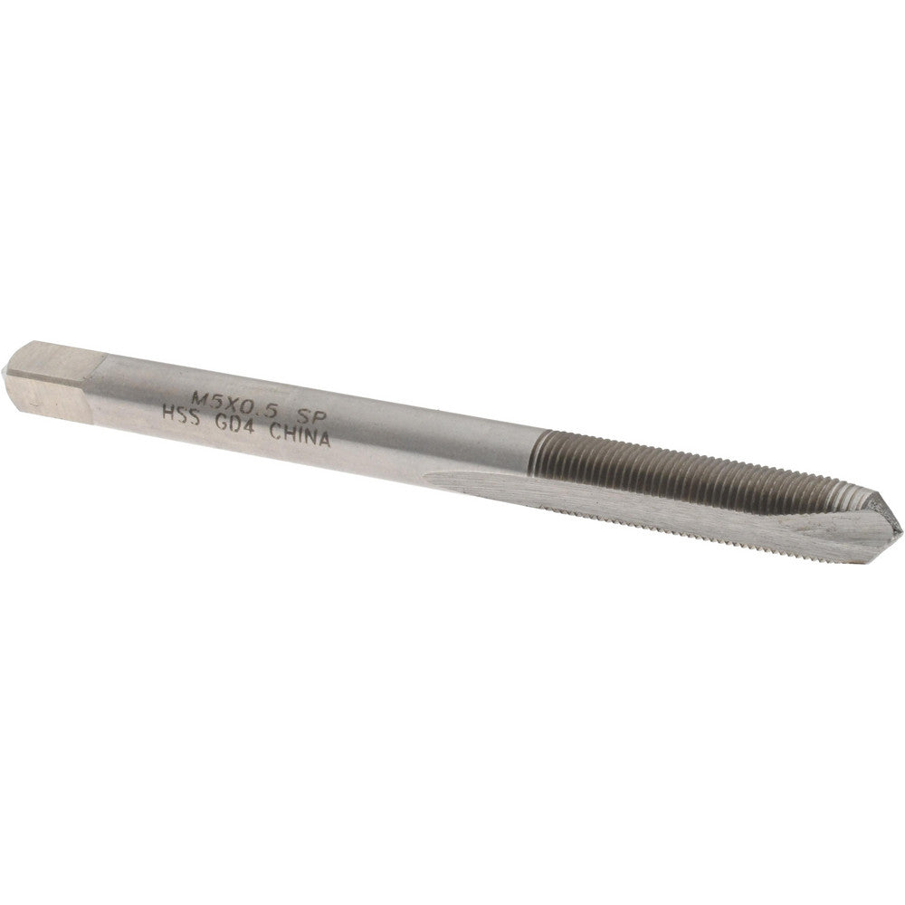 Value Collection JY63326748 Spiral Point Tap M5x0.50 Metric Fine, 2 Flutes, Plug, High Speed Steel, Bright Finish