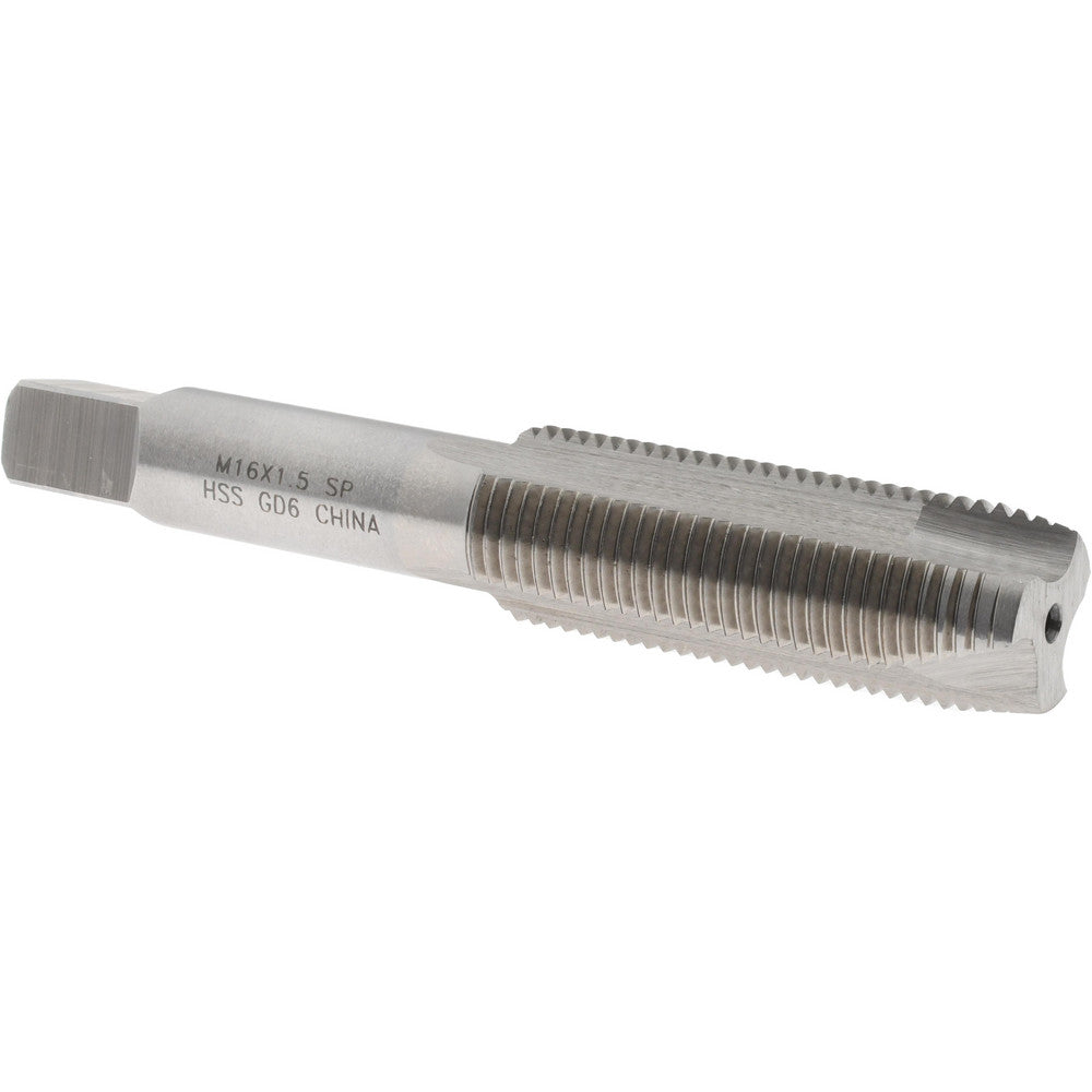 Value Collection JY63326771 Spiral Point Tap M16x1.50 Metric Fine, 3 Flutes, Plug, High Speed Steel, Bright Finish