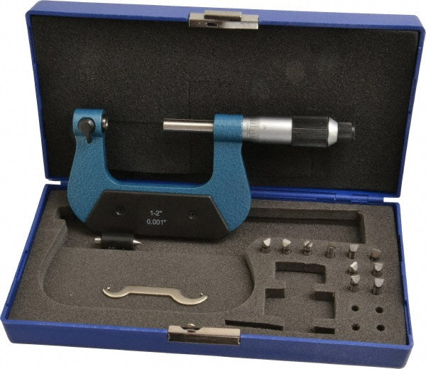 Value Collection 600-7802 1 to 2" Range, Mechanical Screw Thread Micrometer