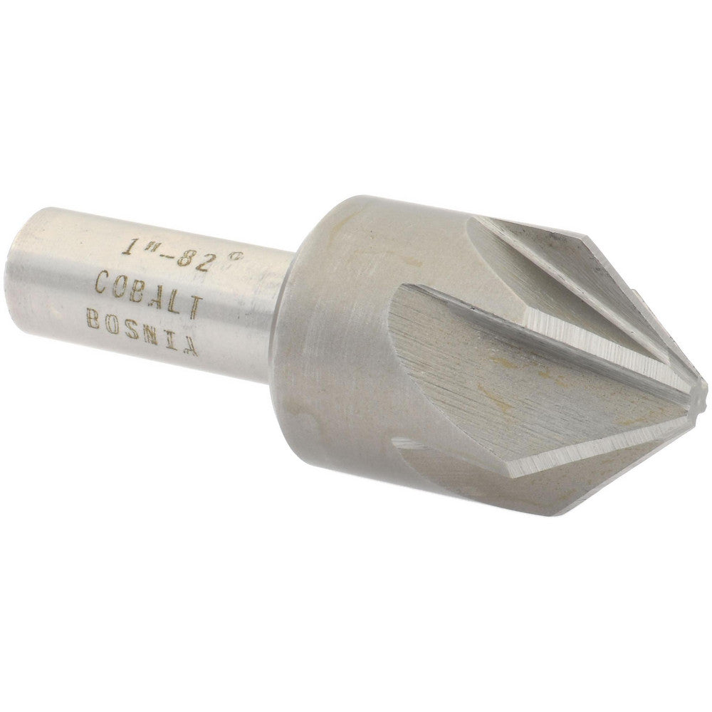 Value Collection CS2160100 Countersink 1" Head Dia, 82.00 deg Included Angle, 6 Flute, Cobalt Steel, Right Hand Cut
