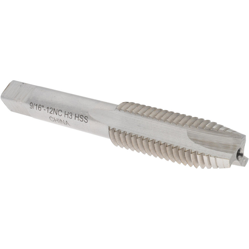 Value Collection JY63328306 Spiral Point Tap 9/16-12 UNC, 3 Flutes, Plug, High Speed Steel, Bright Finish