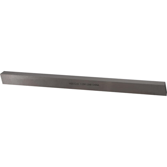 Value Collection 460-2500 Tool Bit Blank 1/2" Wide, 1/2" High, 8" OAL, M35 Cobalt, Square