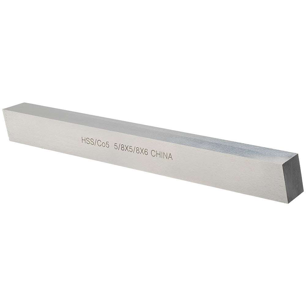 Value Collection 460-2600 Tool Bit Blank 5/8" Wide, 5/8" High, 6" OAL, M35 Cobalt, Square