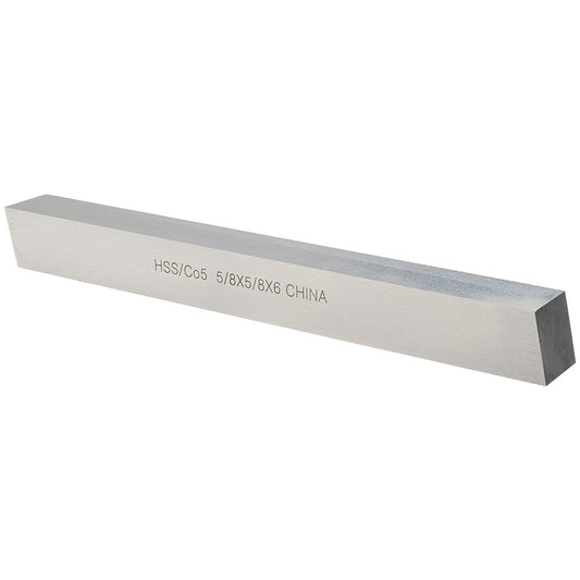 Value Collection 460-2600 Tool Bit Blank 5/8" Wide, 5/8" High, 6" OAL, M35 Cobalt, Square