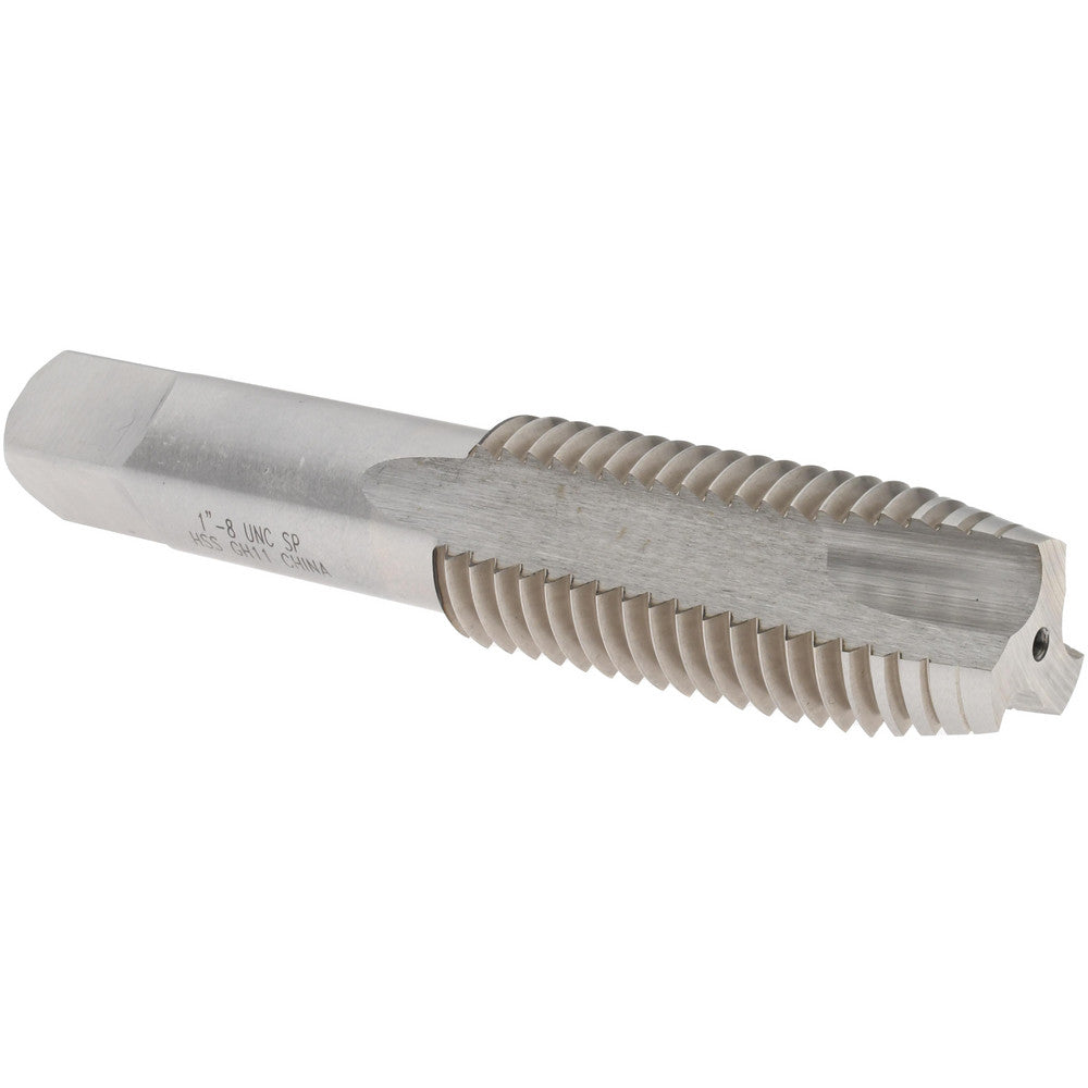 Value Collection JY63328637 Spiral Point Tap 1-8 UNC, 3 Flutes, Plug, High Speed Steel, Bright Finish