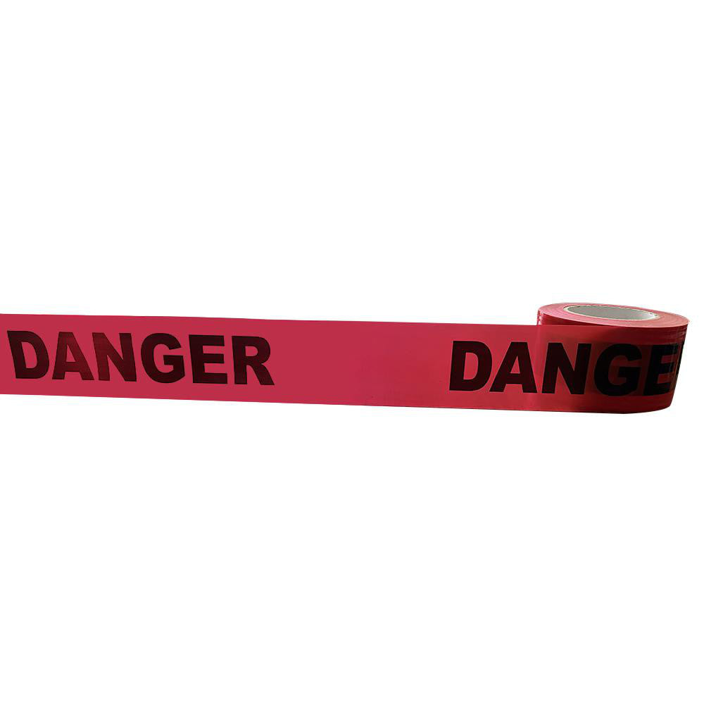 PRO-SAFE BT-DANGER23300 Barricade & Flagging Tape Tape Type Barricade  Legend DANGER  Material Polypropylene  Thickness (mil) 2  Overall Length 300.00ft  Roll Length (Feet) 300