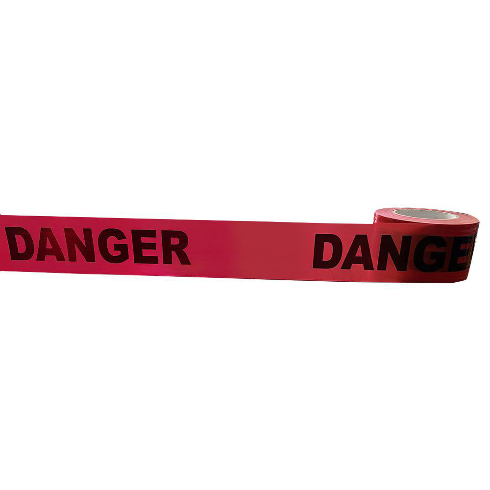 PRO-SAFE BT-DG431000 Barricade & Flagging Tape Tape Type Barricade  Legend DANGER  Material Polypropylene  Thickness (mil) 4  Overall Length 1000.00ft  Roll Length (Feet) 1000