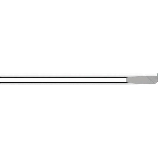Internal Tool 06-1205-C Grooving Tools Grooving Tool Type Grooving  Cutting Direction Right Hand  Minimum Hole Diameter (Decimal Inch) 0.3100  Groove Width (Decimal Inch) 0.0630  Shank Diameter (Inch) 1/4  Overall Length (Decimal Inch) 2.5000