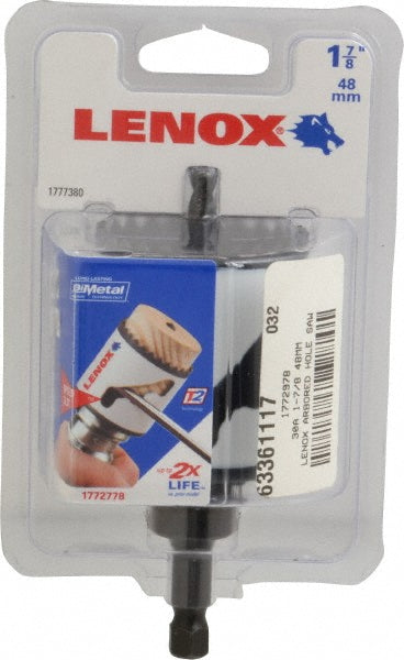 Lenox 1772778 Hole Saw 1-7/8" Saw Dia, 1-9/16" Cut Depth