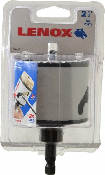 Lenox 1772954 Hole Saw 2-1/2" Saw Dia, 1-9/16" Cut Depth