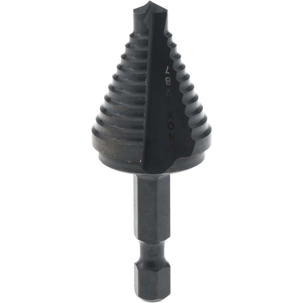 Lenox 30887VB7 Step Drill Bit 7/8" Dia, 3/8" Shank Dia, High Speed Steel, 1 Hole Size