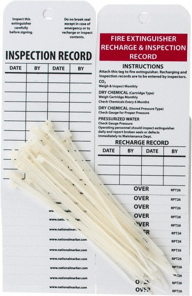AccuformNMC RPT26 Inspection Tag Rectangle, 3" High, 6" Wide, Unrippable Vinyl, "Danger"