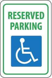 AccuformNMC TM87G Reserved Parking,