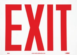AccuformNMC M24P Exit, Pressure Sensitive Vinyl Exit Sign