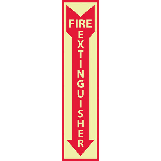 AccuformNMC GL23R Fire Sign Fire Extinguisher