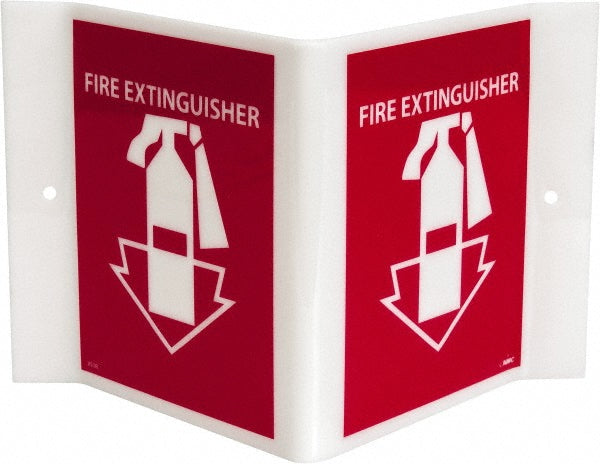 AccuformNMC VS1R Fire Extinguisher, Acrylic Fire Sign