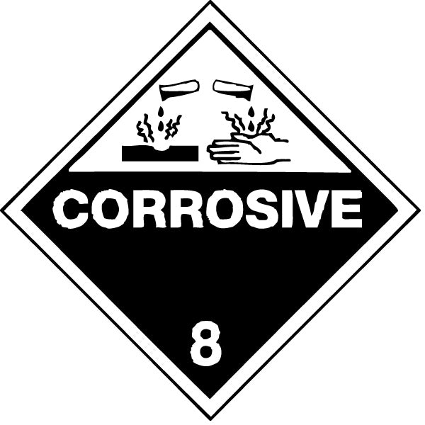 AccuformNMC DL12P 10-3/4" Wide x 10-3/4" High, Pressure-Sensitive Vinyl Placard