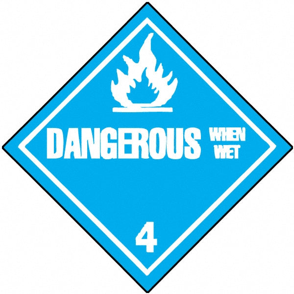 AccuformNMC DL47P 10-3/4" Wide x 10-3/4" High, Pressure-Sensitive Vinyl Placard
