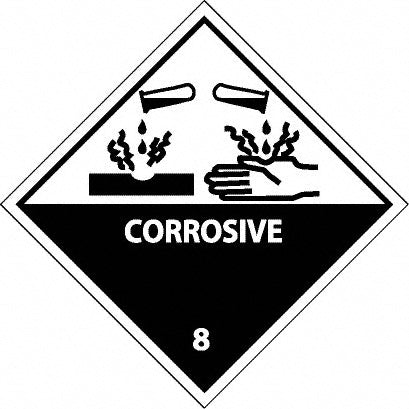 AccuformNMC DL12AP 25 Qty 1 Pack Corrosive DOT Shipping Label