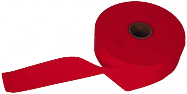 AccuformNMC FBT1 150' Long x 1" Wide Roll, Vinyl, Red Barricade Tape