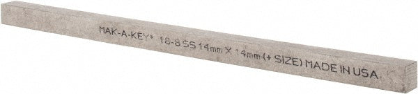 Mak-A-Key 751414-305 Oversized Key Stock 12" Long, 18-8 Stainless Steel