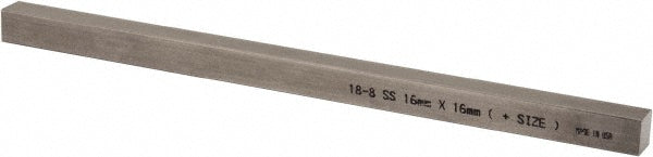 Mak-A-Key 751616-305 Oversized Key Stock 12" Long, 18-8 Stainless Steel