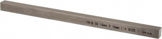 Mak-A-Key 751616-305 Oversized Key Stock 12" Long, 18-8 Stainless Steel