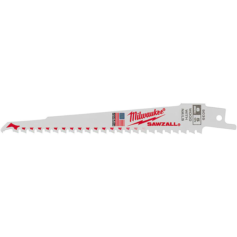 Milwaukee Tool 48-00-5035 Reciprocating Saw Blade Steel