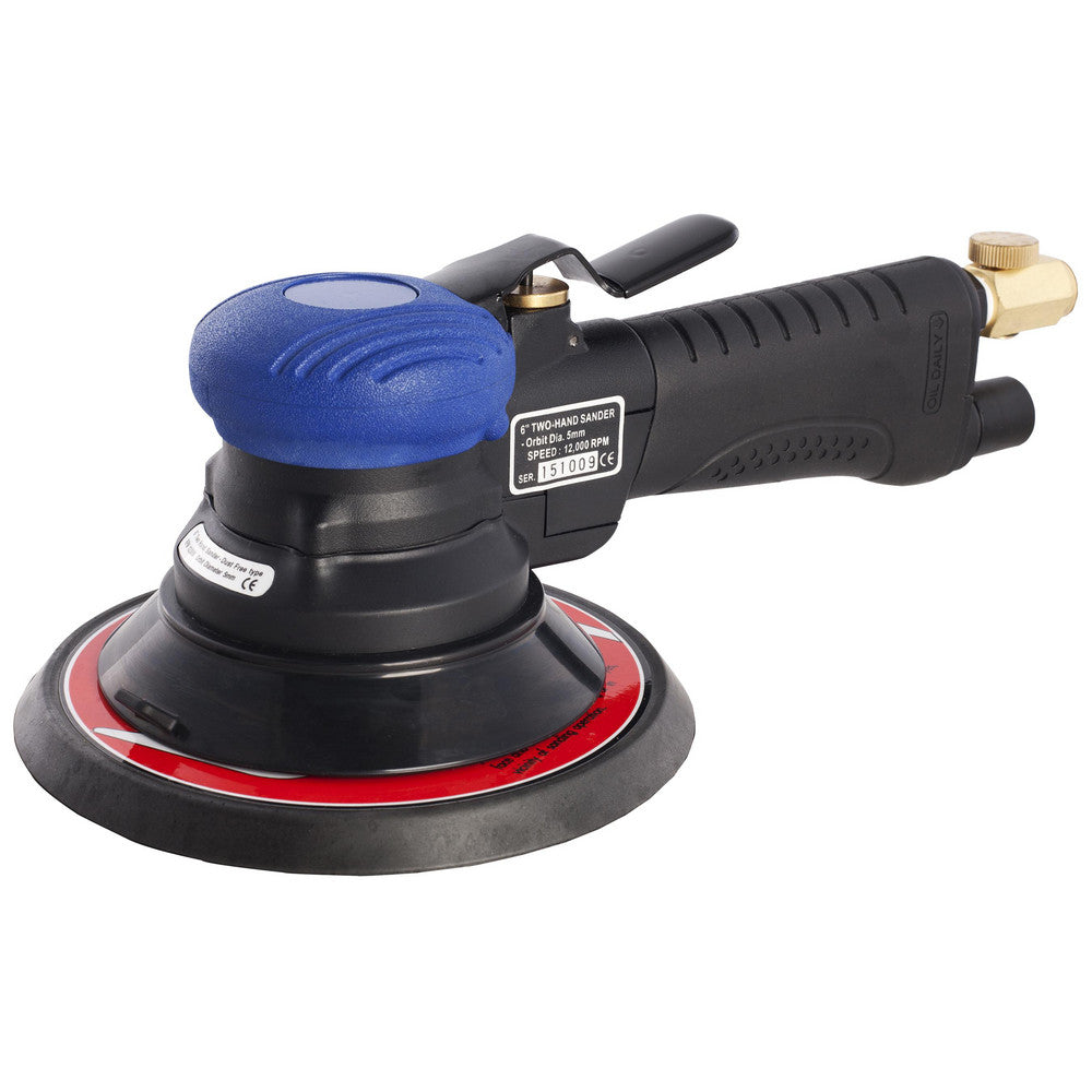 Pro-Source 5510002137PRO Air Orbital Sander Round, 6" Pad, 12,000 OPM