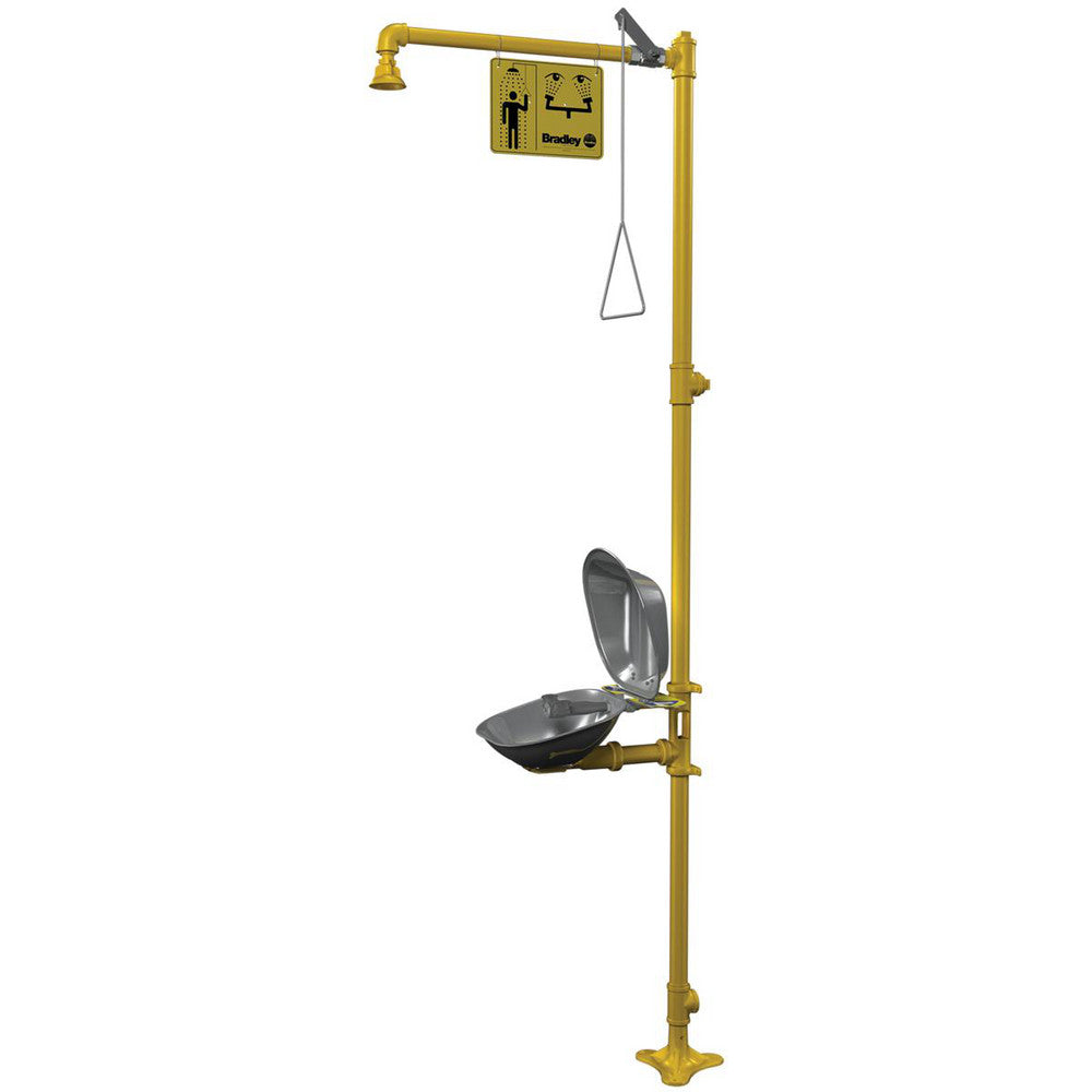 Bradley S19314DC 1-1/4" Inlet, 26 GPM shower Flow, Drench shower & Eyewash Station