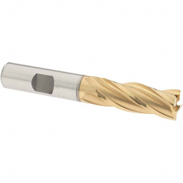 OSG 5401605 Square End Mill 17/32'' Dia, 1-3/8'' LOC, 1/2'' Shank Dia, 3-3/8'' OAL, 4 Flutes, Cobalt