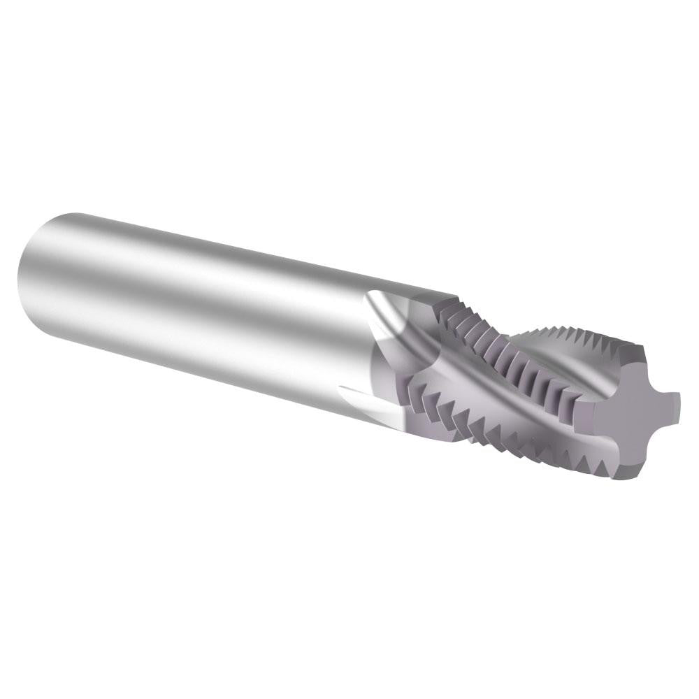 Allied Machine and Engineering TM14NPT Helical Flute Thread Mill 1/2 & 3/4, Internal & External, 4 Flute, 1/2" Shank Dia, Solid Carbide