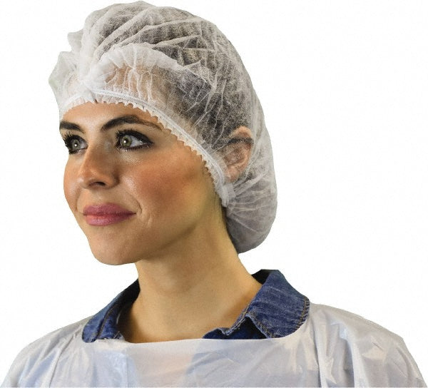 PRO-SAFE KM-111NWI-10-21-WHITE Pack of (1000), Disposable Beard Covers, Bouffants & Hairnets