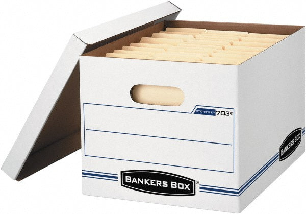 Bankers Box FEL00703 Pack of (12), 1 Compartment, 12" Wide x 15" Deep x 10" High, File Storage Boxes