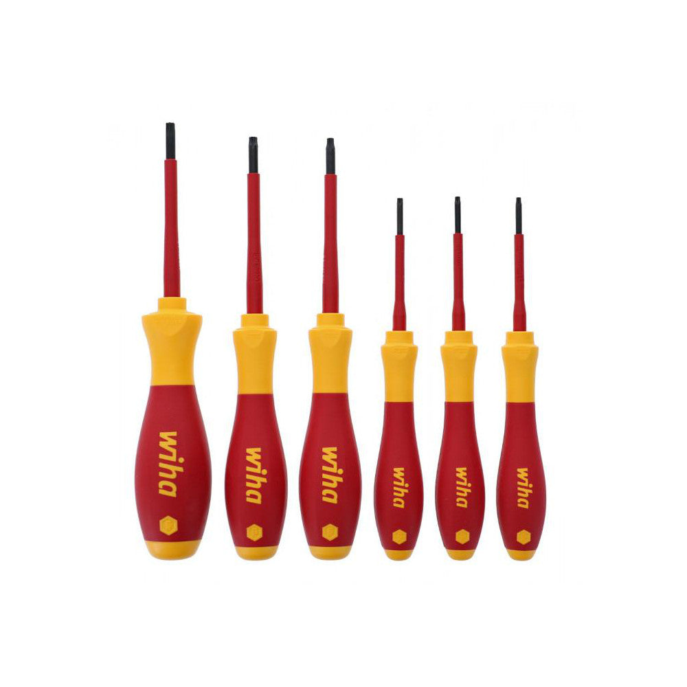 Wiha 32590 6 Piece T8 to T25 Ergonomic Handle Torx Driver Set