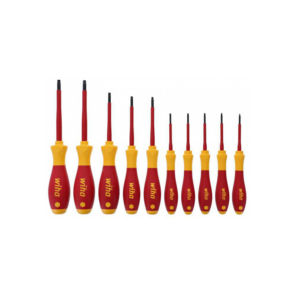 Wiha 32592 10 Piece T6 to T30 Ergonomic Handle Torx Driver Set